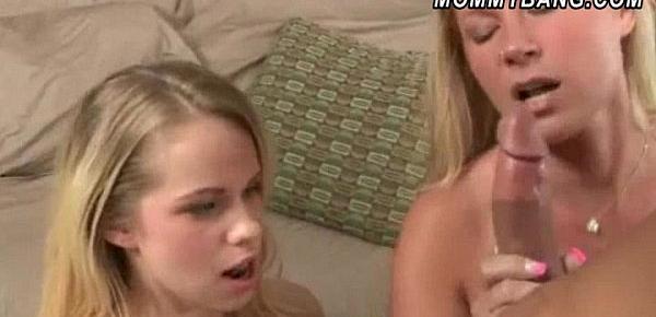  Britney Young invites her BF to fuck her and her stepmom